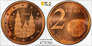 2006-M € 0.02 MS66RD