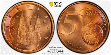 2006-M € 0.05 MS68RD