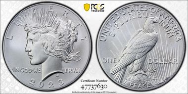 2023 $1 Peace Dollar MS70