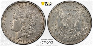 1878 7/8TF $1 VAM 33, Doubled Legs XF45