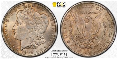 1902-O $1 MS62