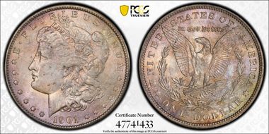 1901 $1 MS62