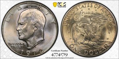 1972-D $1 MS67
