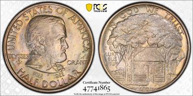 1922 50C Grant, with Star MS65