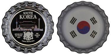 2022 500 Fr South Korea Bottle Cap PR70DCAM