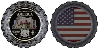 2022 500 Fr USA Bottle Cap PR70DCAM