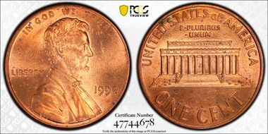 1992 1C Close AM FS-901 MS62RD