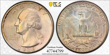 1936 25C MS65