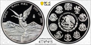 2003-Mo Onza Libertad Ag PR69DCAM