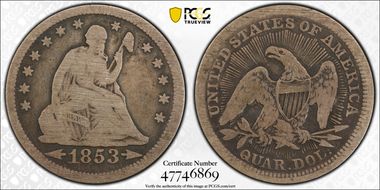 1853 25C Arrows and Rays N1