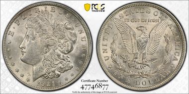 1921 $1 Morgan MS62