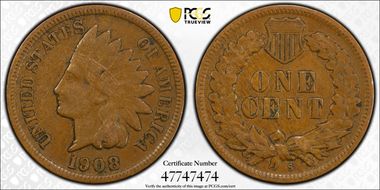 1908-S 1C VF30BN