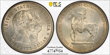 1900 $1 Lafayette MS62