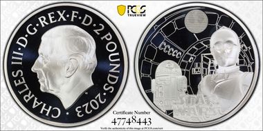 2023 £2 R2D2 and C3PO Star Wars PR69DCAM