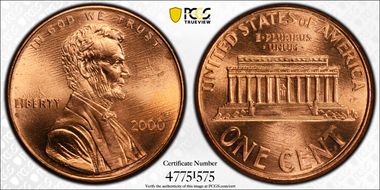2000 1C Cheerios Cent MS66RD