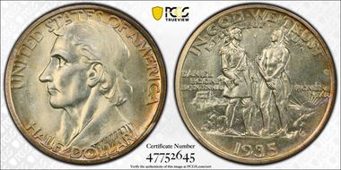 1935-S 50C Boone MS66