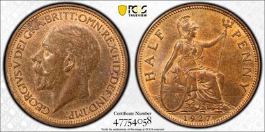 1927 1/2D S-4057 MS63RB