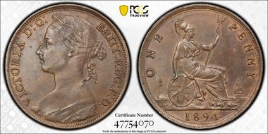 1894 1D S-3954 MS62BN