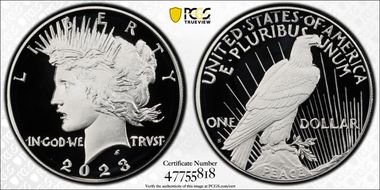 2023-S $1 Peace Dollar First Strike PR70DCAM