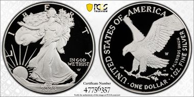 2023-W $1 Silver Eagle PR69DCAM