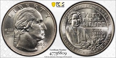 2022-D 25C Nina Otero-Warren MS65