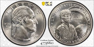 2022-D 25C Dr. Sally Ride MS65