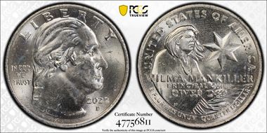 2022-D 25C Wilma Mankiller MS63