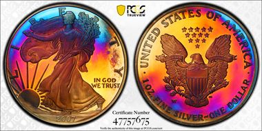 2007-W $1 Silver Eagle PR69DCAM