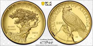 2023-W $100 American Liberty High Relief .9999 Fine PR69DCAM