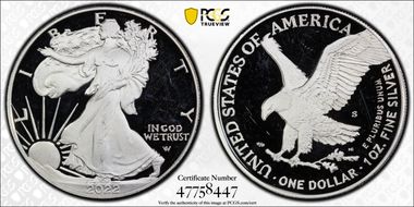 2022-S $1 Silver Eagle PR64DCAM