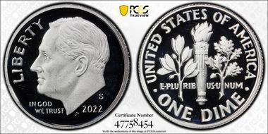 2022-S 10C Silver PR67DCAM