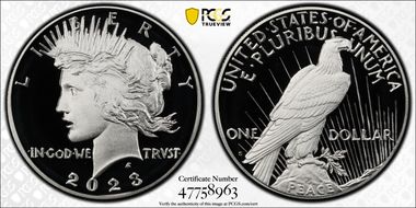 2023-S $1 Peace Dollar First Strike PR70DCAM