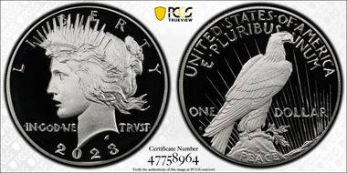 2023-S $1 Peace Dollar First Strike PR70DCAM