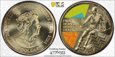 2023 $1 FIFA Women’s World Cup Colorized MS69