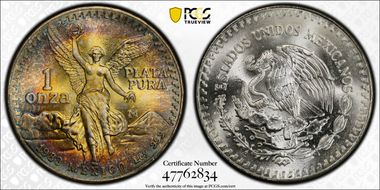 1983-Mo Onza Libertad Ag MS68