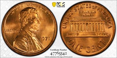 1971 1C MS67+ RD