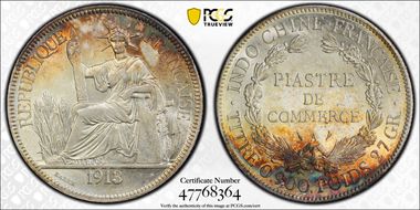 1913-A Piastre Lec-294 MS61