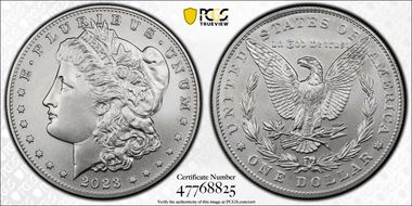 2023 $1 Morgan Dollar First Strike MS70