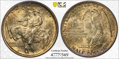 1925 50C Stone Mountain MS65