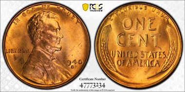 1940-S 1C MS65RD