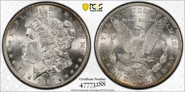 1885-S $1 VAM 6, S/S MS62