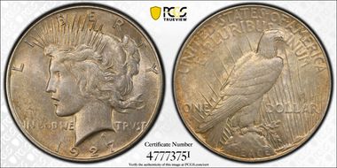 1927-S $1 AU58
