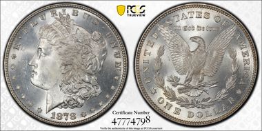 1878 7/8TF $1 Strong MS66
