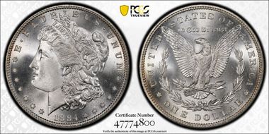 1884 $1 MS68