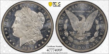 1882 $1 MS64DMPL