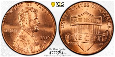 2019-D 1C Shield MS64RD