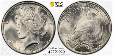 1925 $1 MS66+