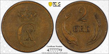 1875 CS 2 Øre AU55BN