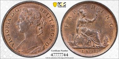 1893 1/4D S-3958 MS65BN