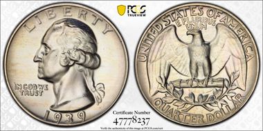 1939 25C PR67+
